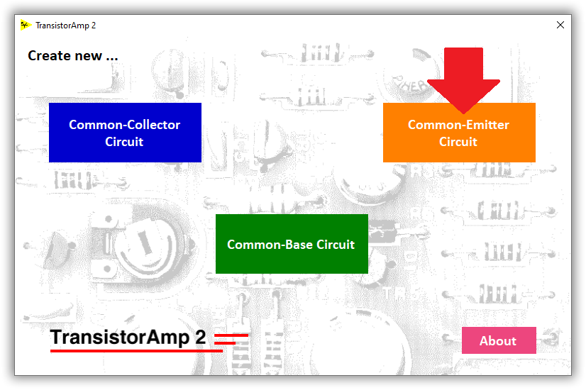design a new amp in common-emitter configuration
